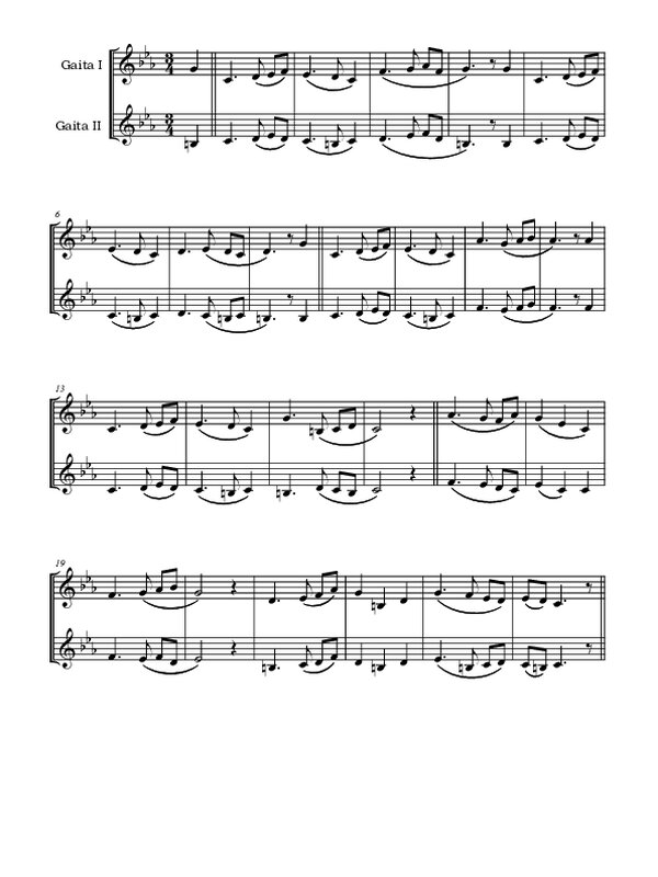 Cantiga e muiñeira- gaitas