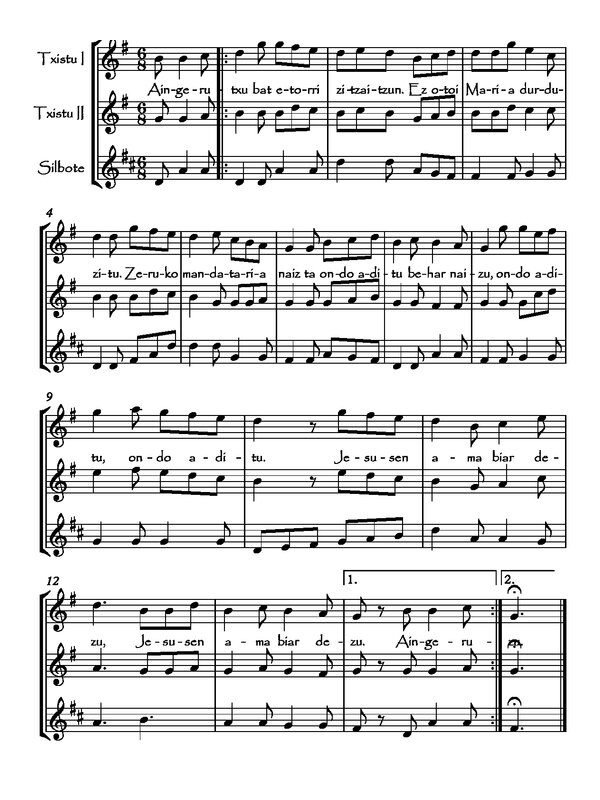 Aingerutxo bat etorri