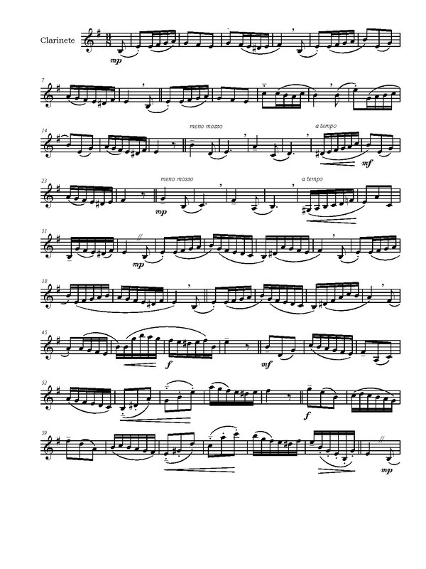 Un clarinete en Belén