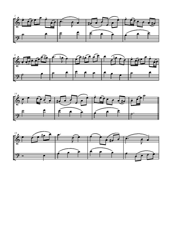 Pequeña aria para flauta y fagot