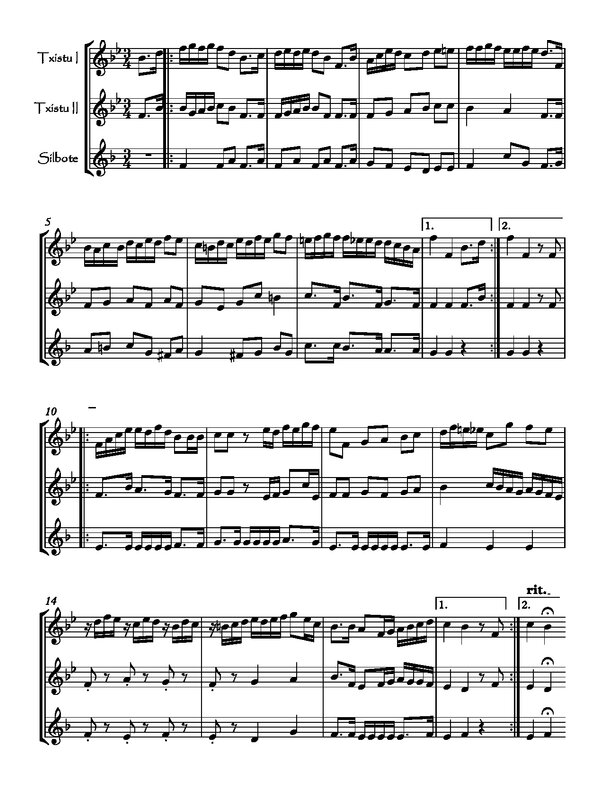 Minueto nº 1 de Carlos de Bergaretxe