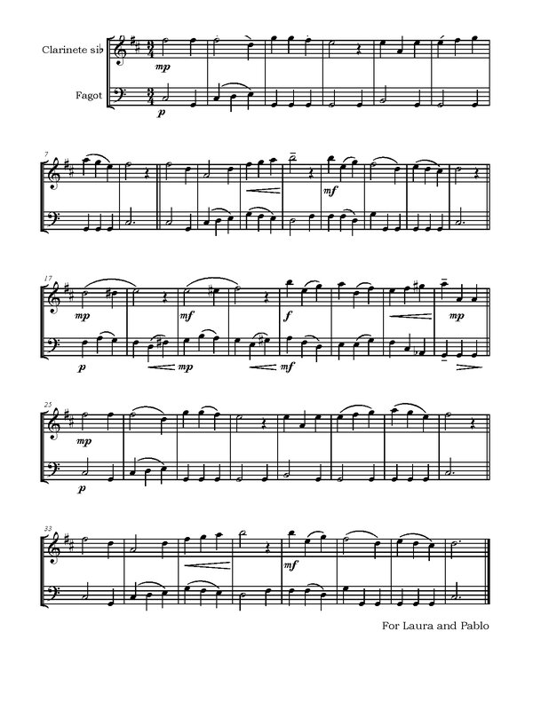 Dantza kortesiarra klarnete eta fagoterako