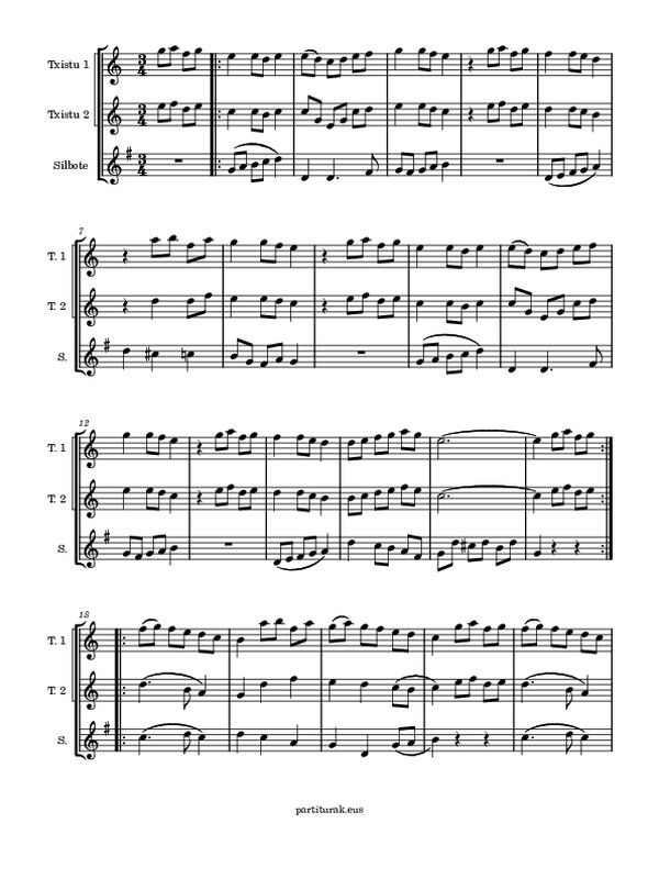 Bailables para Txistu 1 - Fandango