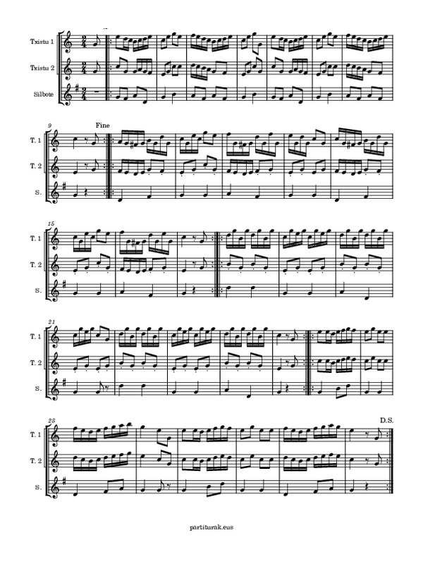 Bailables para Txistu 1 - Contradantza