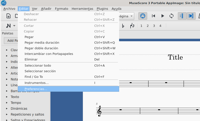 musescore preferences 1