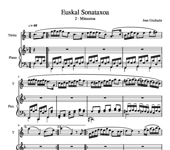 Euskal sonatatxoa 2 minuetoa