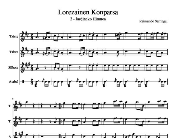 Lorezainen Konparsa - 2 - Jardineko Himnoa