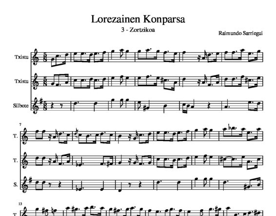 Lorezainen Konparsa - 3 - Zortzikoa
