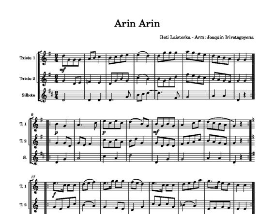 Arin Arin (beti laisterketa)