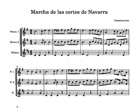 Marcha de las cortes de Navarra