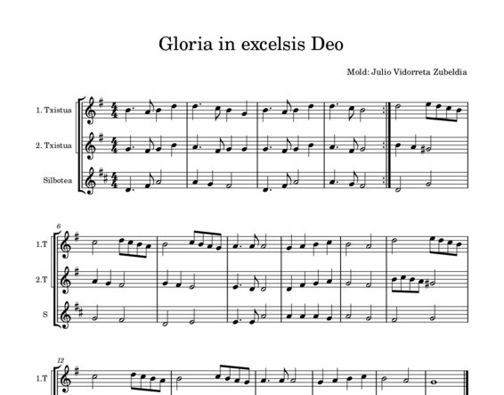 Gloria in excelsis deo