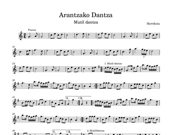 Arantzako Dantza - Mutil Dantza