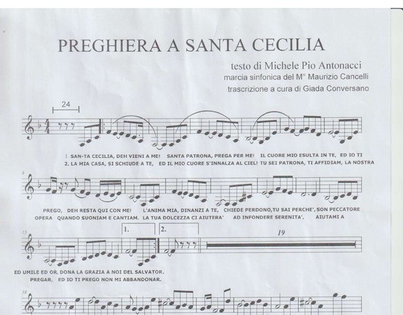 PREGHIERA A SANTA CECILIA_partitura