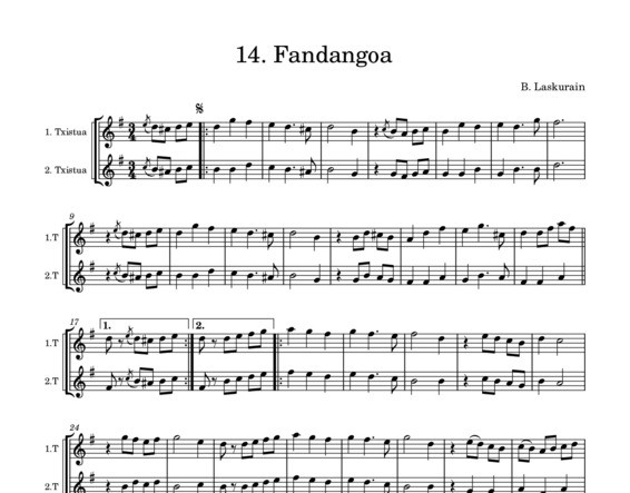 14. Fandangoa