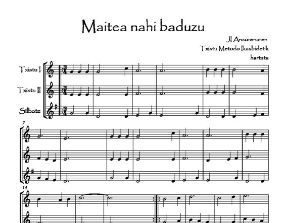 Maitea nahi baduzu