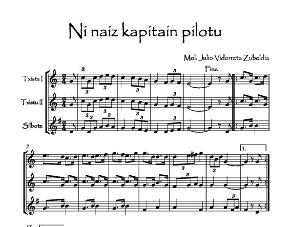 Ni naiz kapitan pilotu