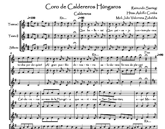 Caldereros Coro de caldereros