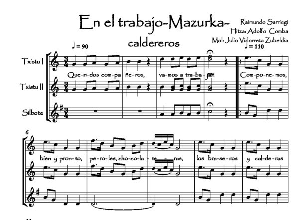 En el trabajo Mazurka