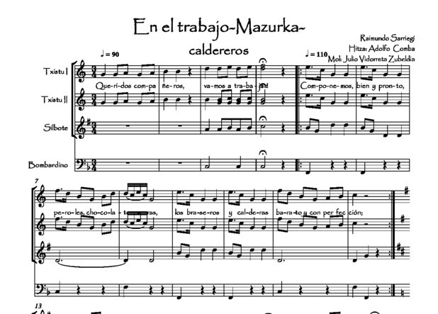 En el trabajo Mazurka