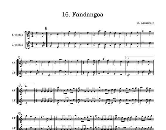 16. Fandangoa
